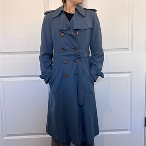 Vintage 70s drizzle Raincoat Trench with Wool Lining